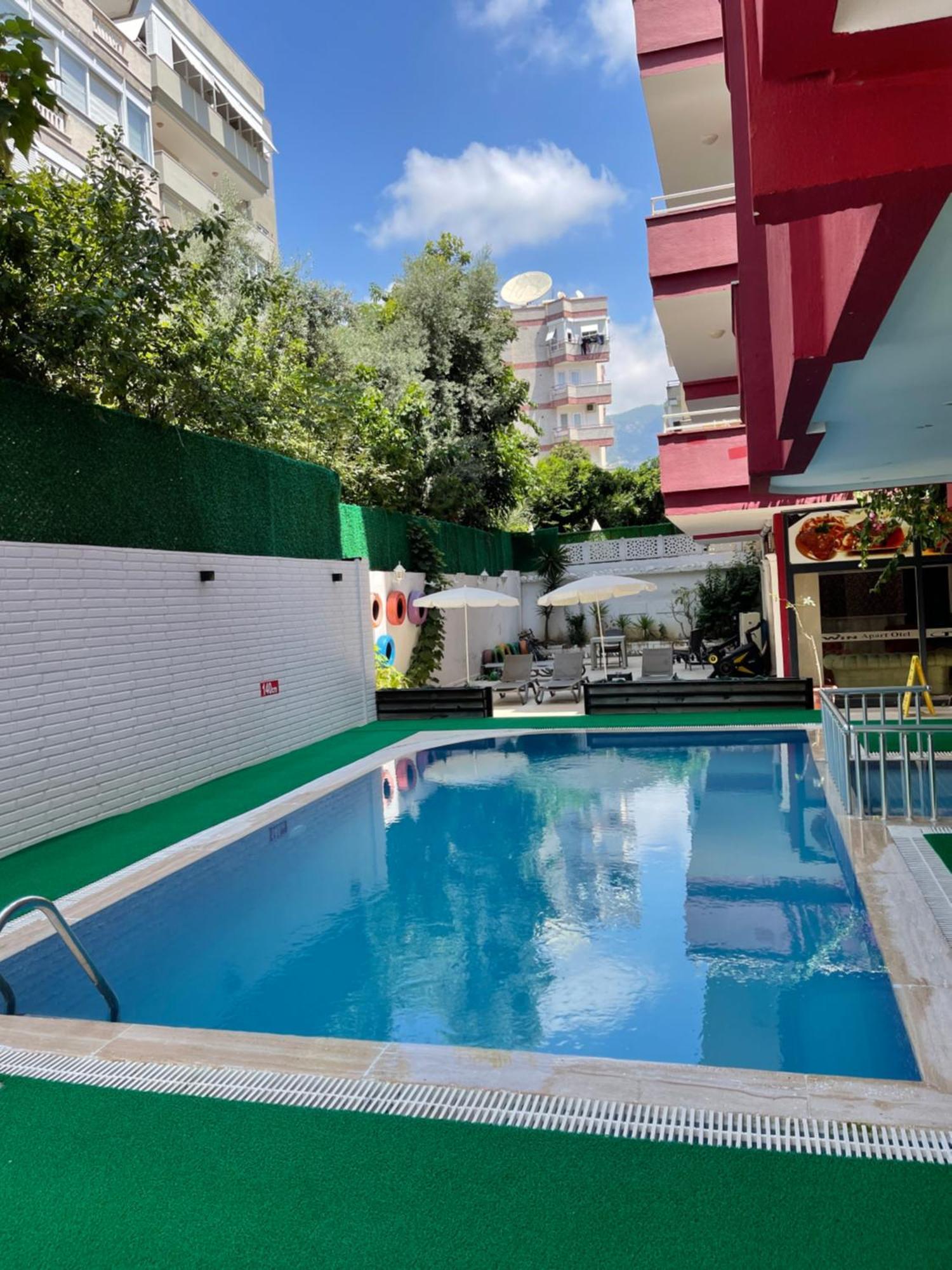 Twin Apart Hotel Alanya Exterior foto