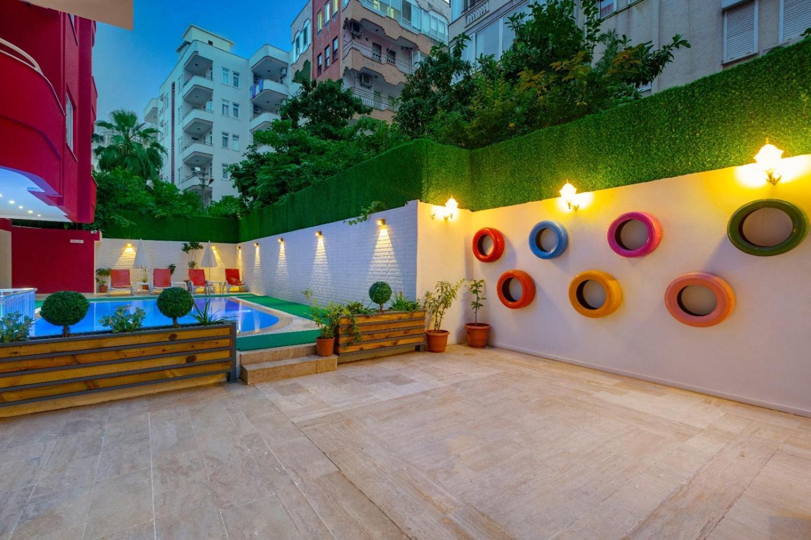 Twin Apart Hotel Alanya Exterior foto
